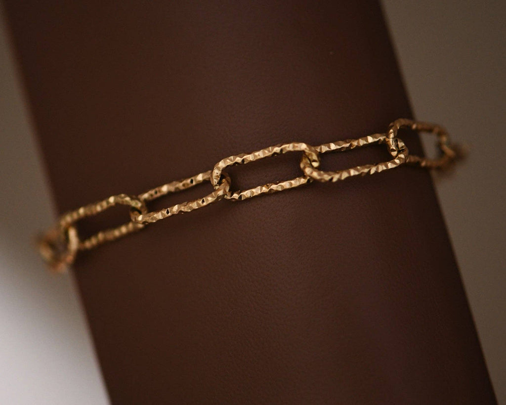 18K Gold Plated Waterproof Stainless Steel Chain Bracelet - 7069