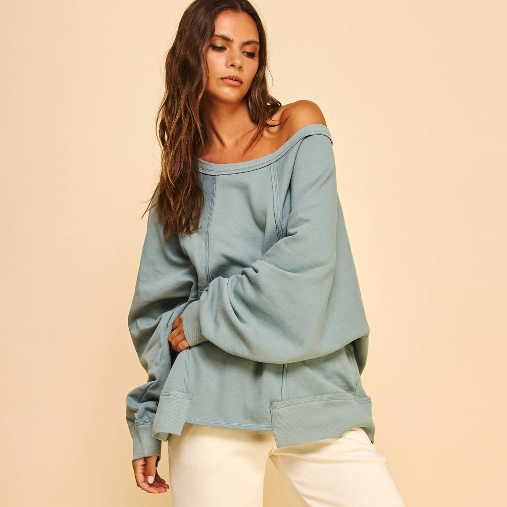Cotton Camden Sweatshirt Pullover Top