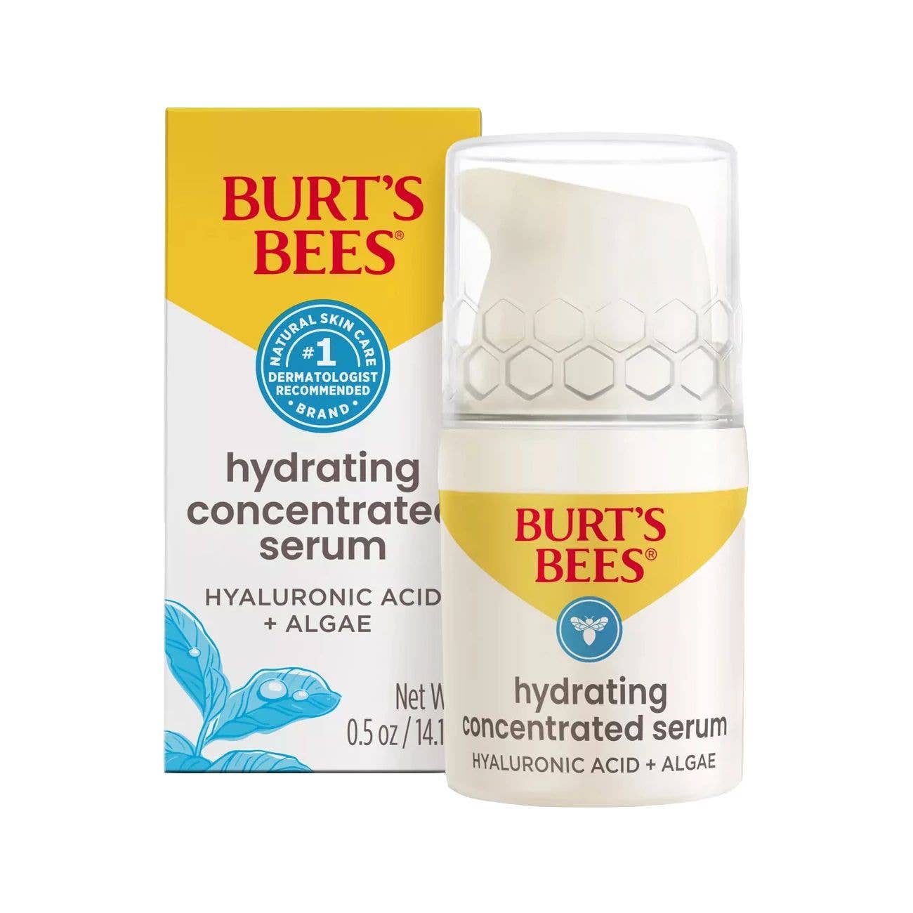 Hydrating Concentrated Face Serum, Hyaluronic Acid + Algae
