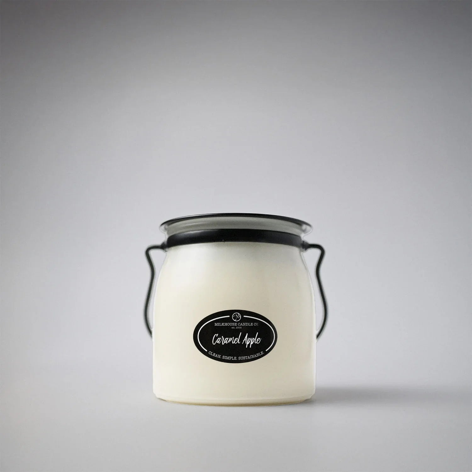 CARAMEL APPLE SOY CANDLE - 16 oz Butter Jar