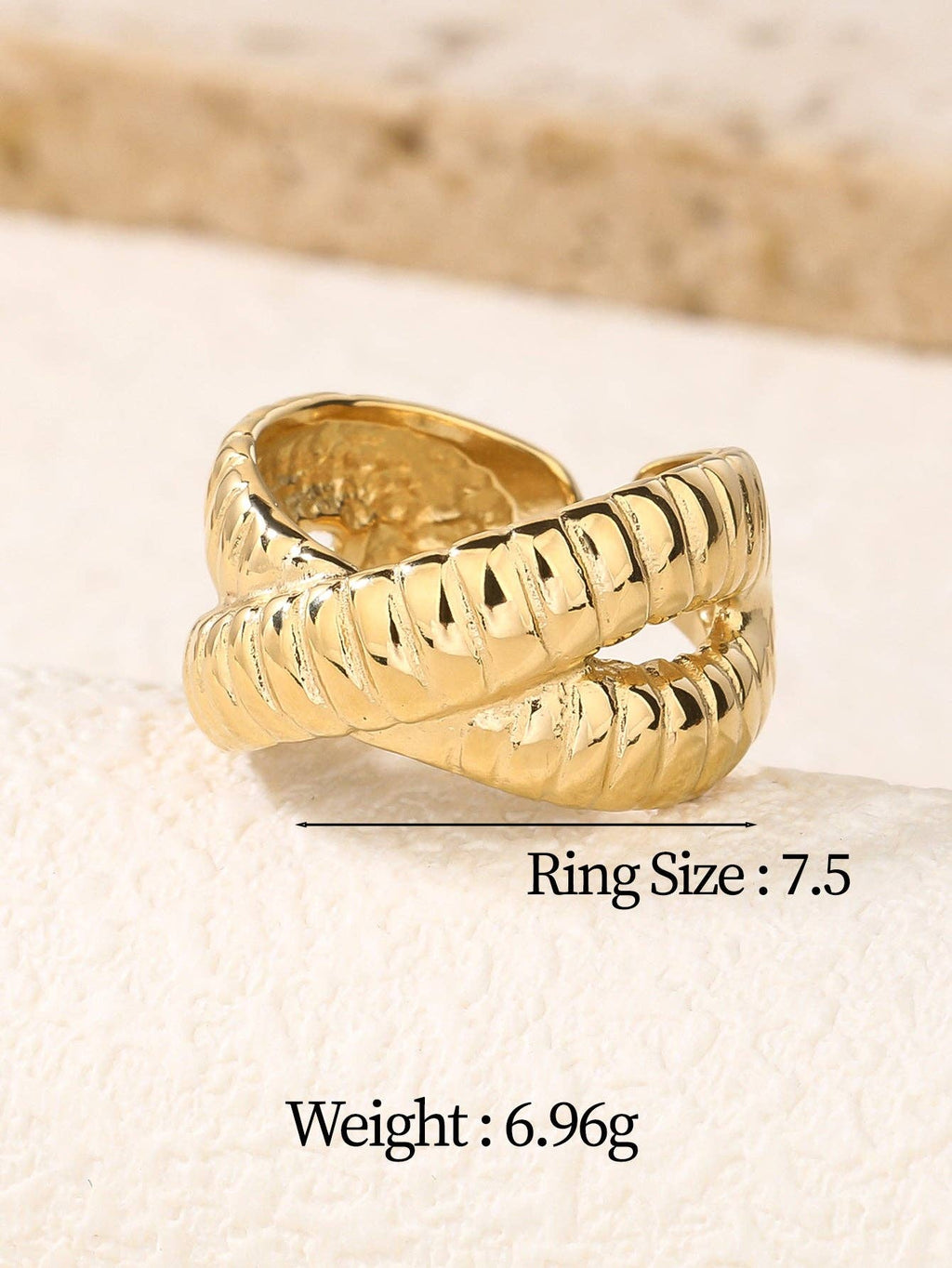 Dome Band Chunky Rings