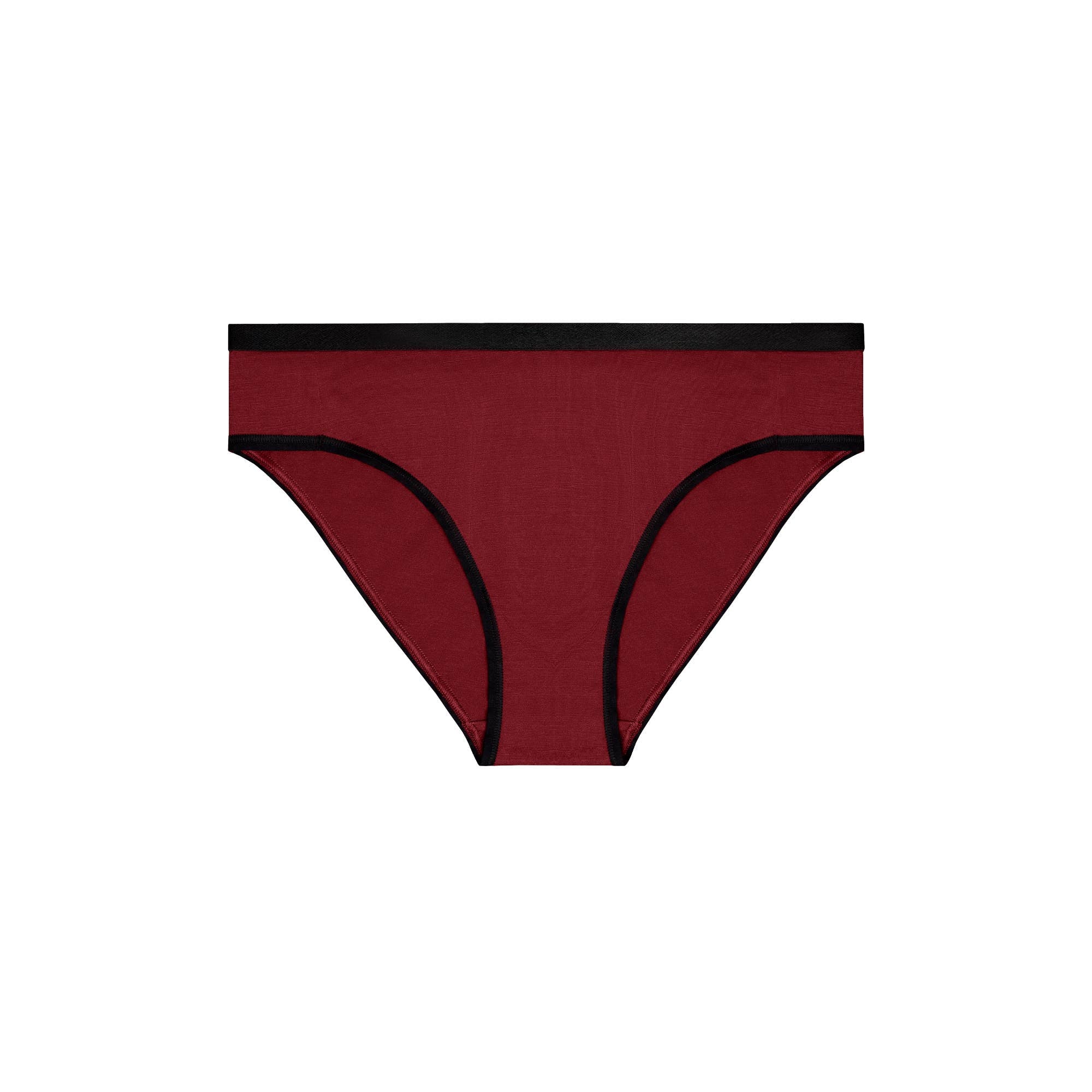 Women's Underwear Merino Wool Black Bikini Briefs