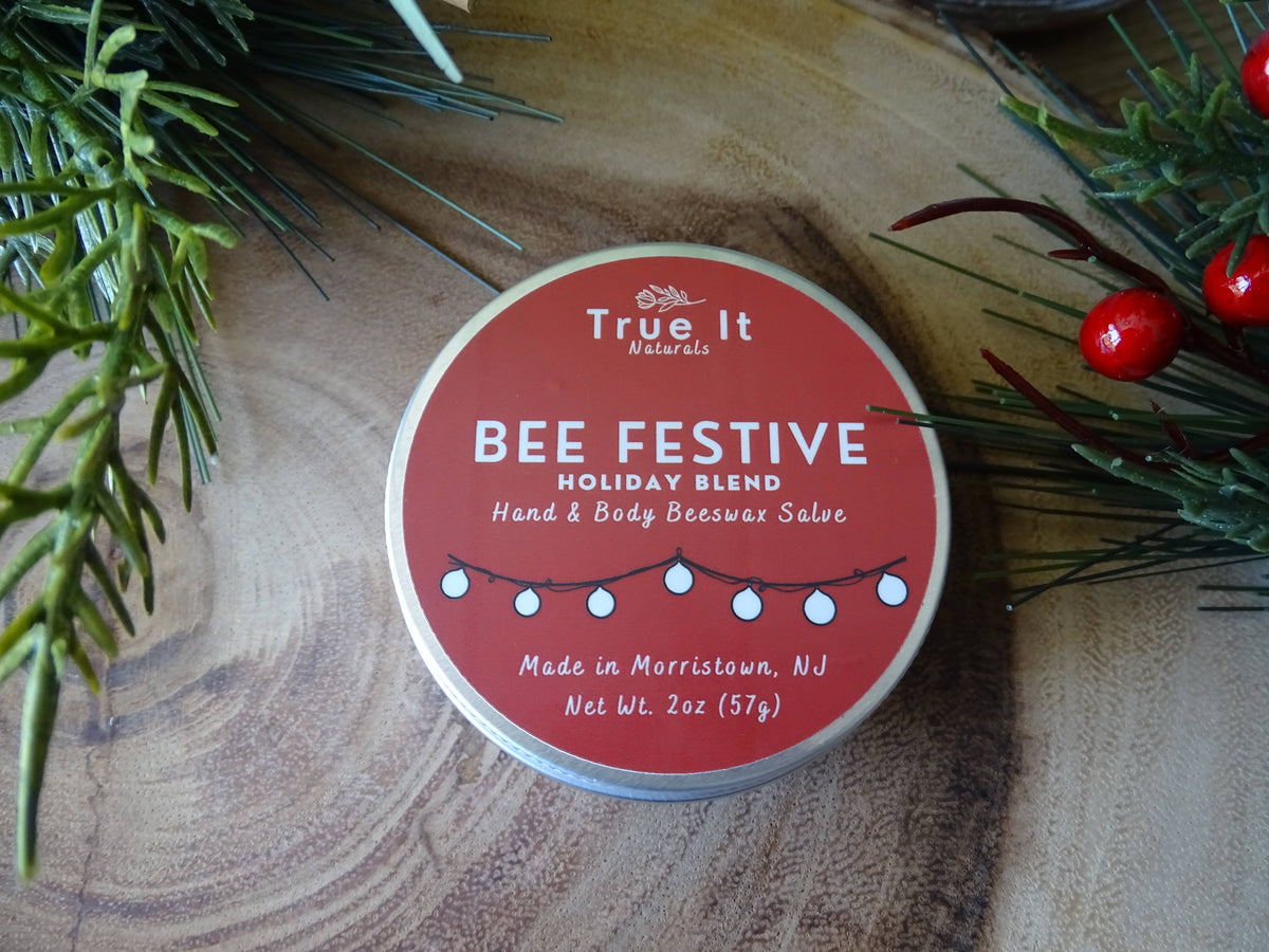 Holiday Beeswax Salve - BEE FESTIVE | Hand & Body Balm