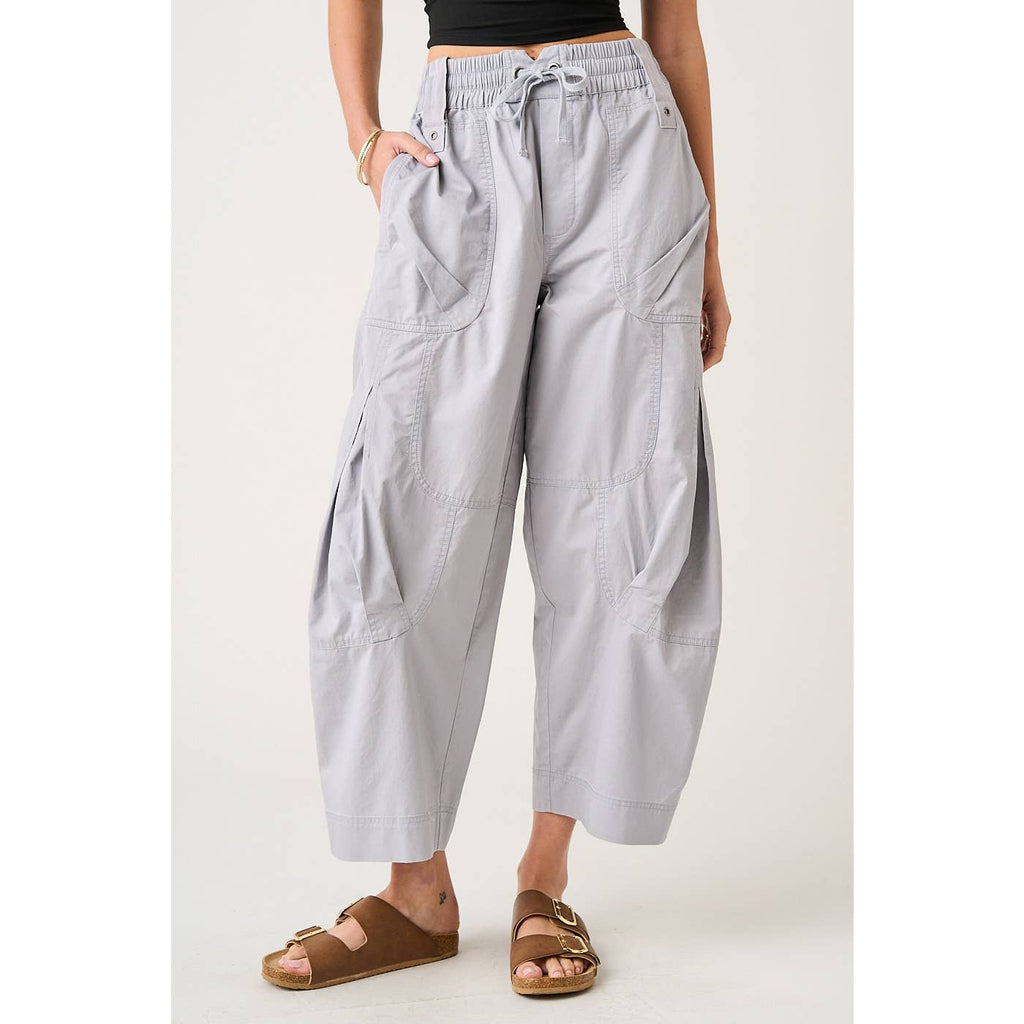 Driftwood Relaxed Cotton Parachute Pants