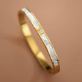 18K Gold PVD Plated Waterproof Stainless Steel Bangle - 7493