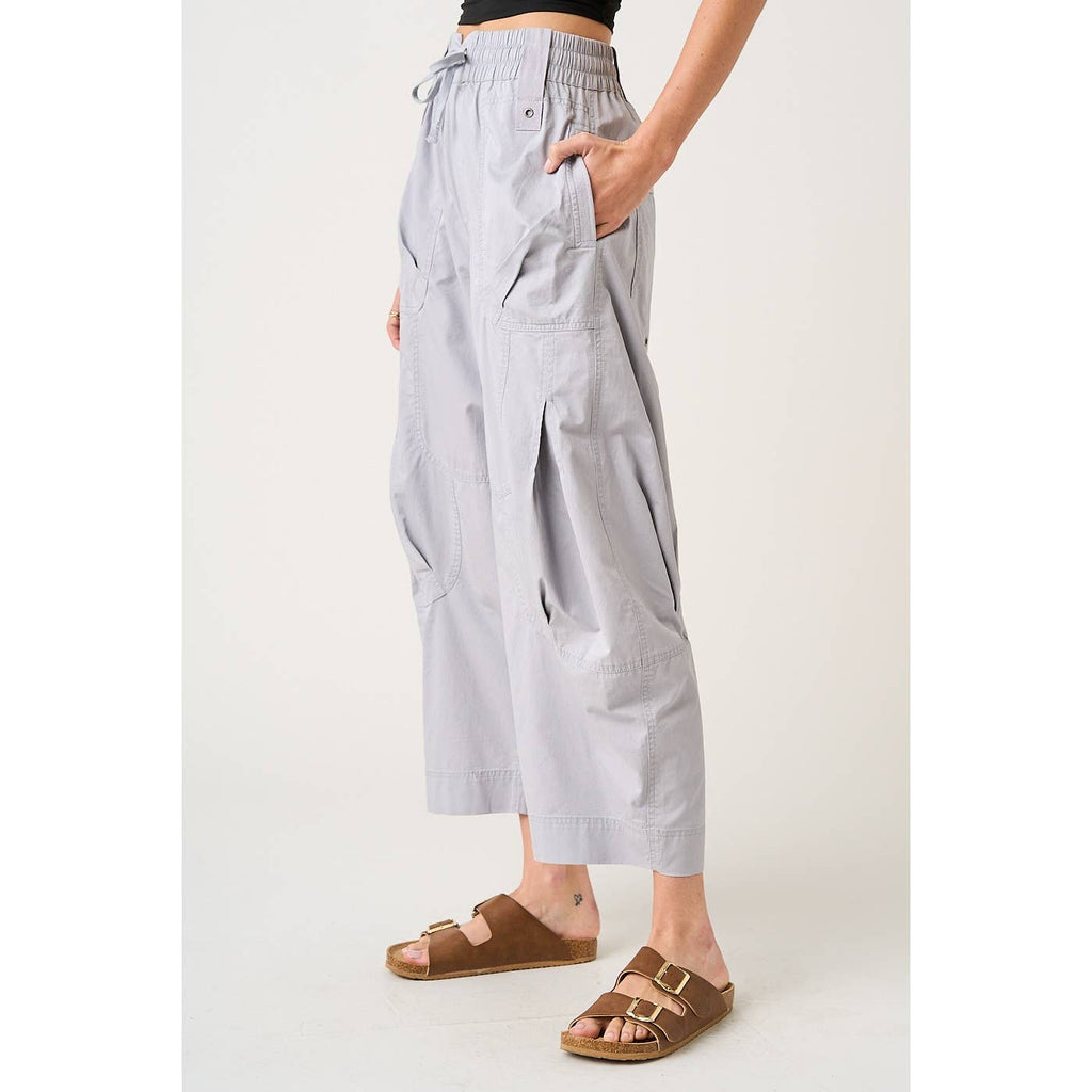 Driftwood Relaxed Cotton Parachute Pants