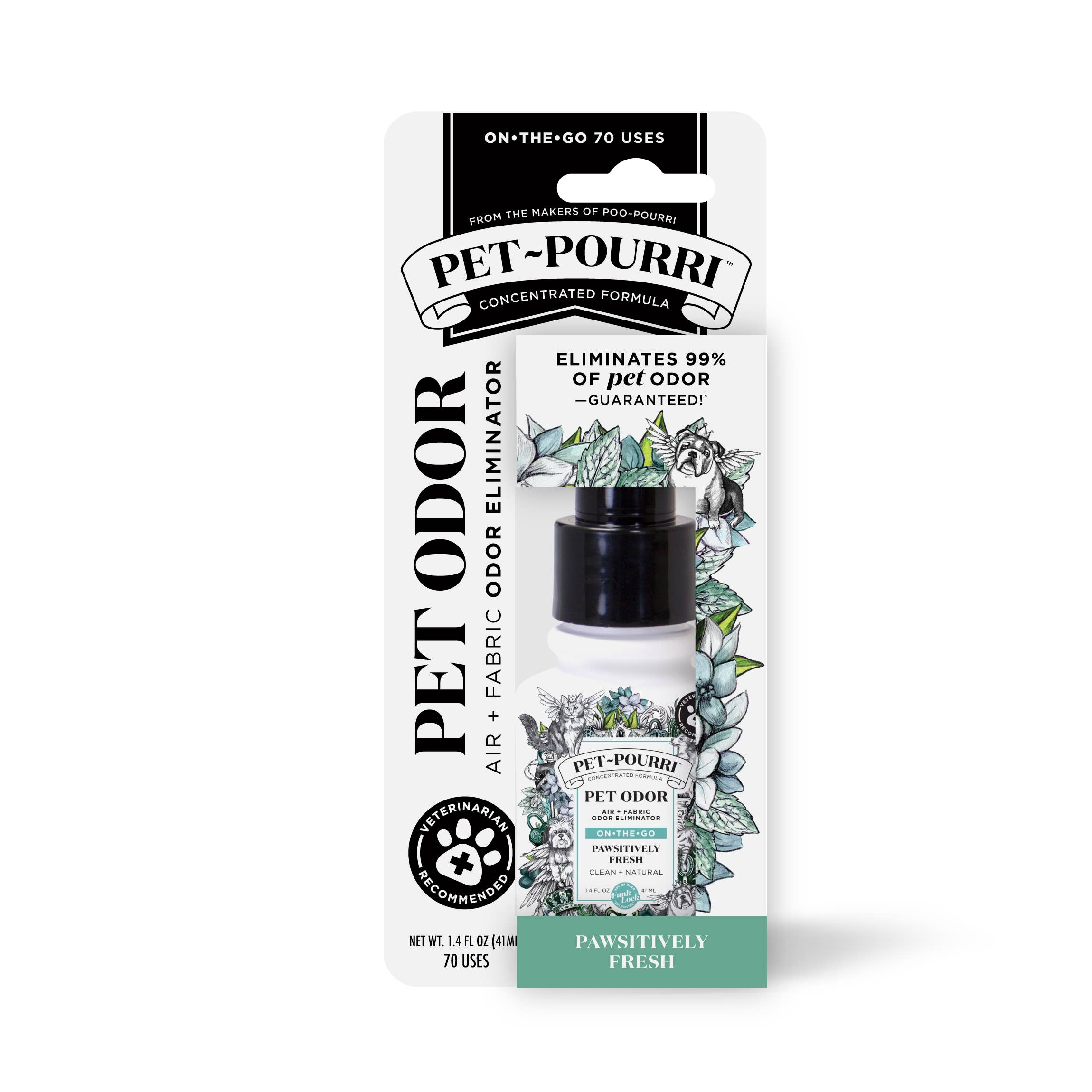 Pet~Pourri Pawsitively Fresh Air+Fabric Odor Refresher 1.4oz