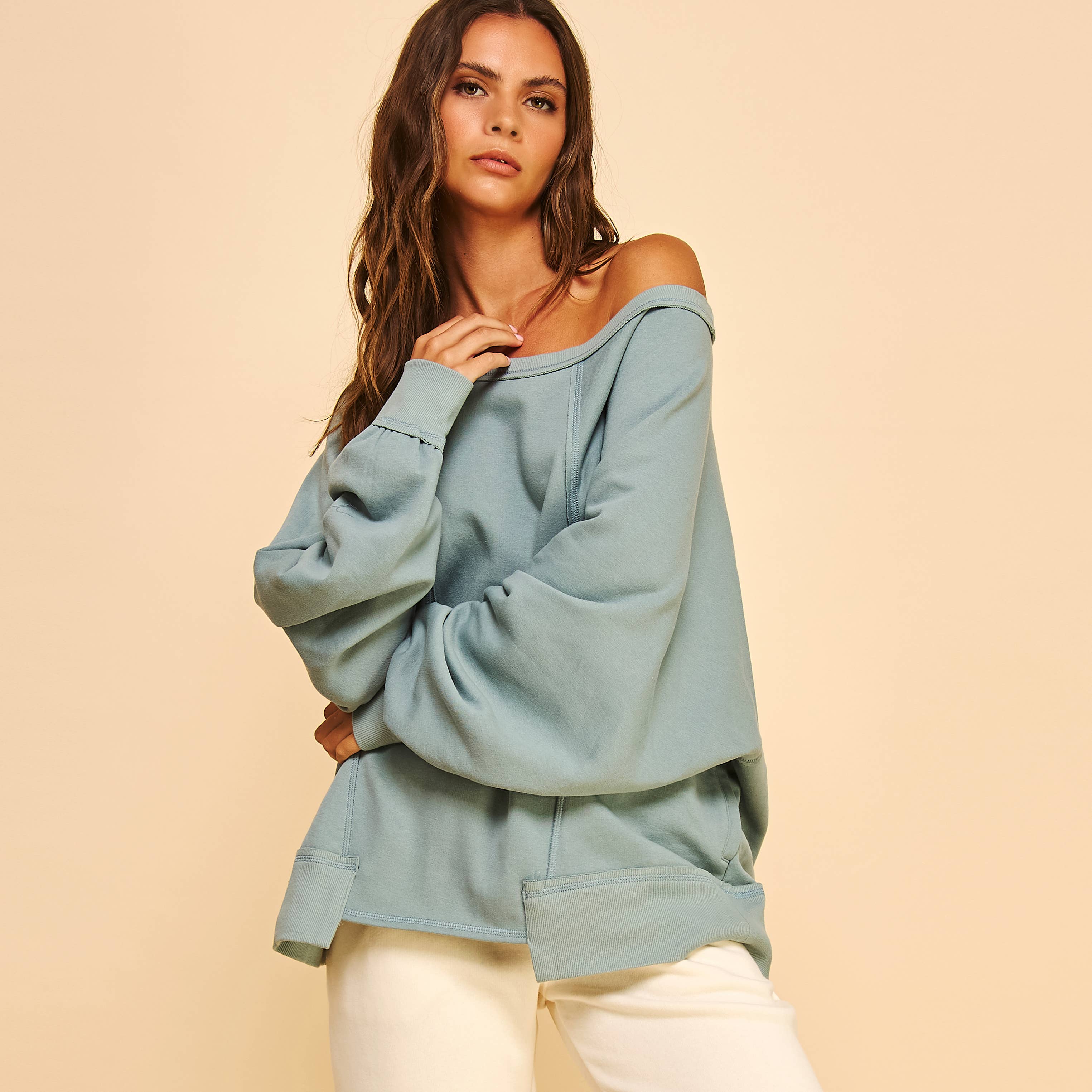 Cotton Camden Sweatshirt Pullover Top