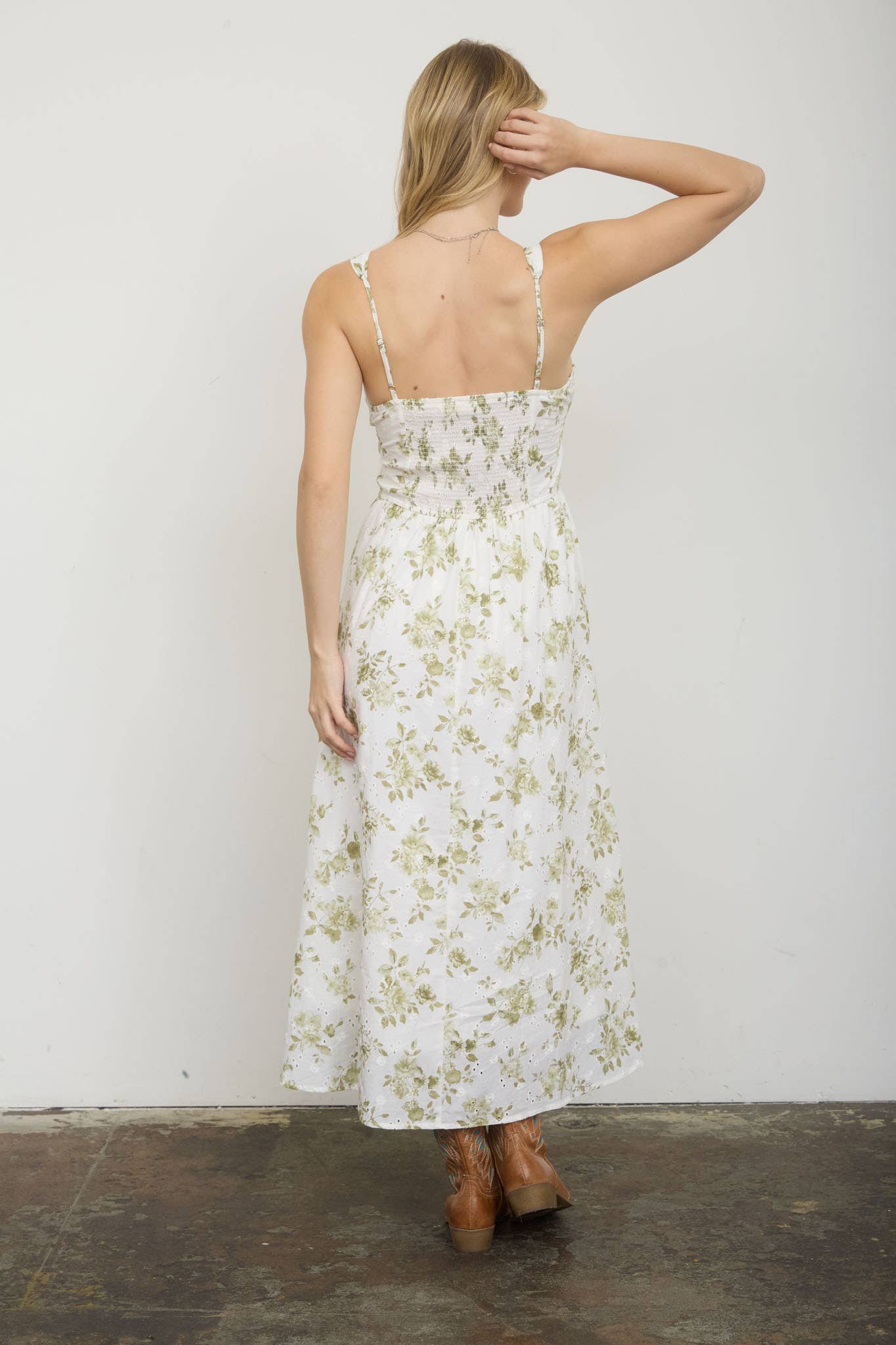 Amalfi Cottage Cotton Midi Dress