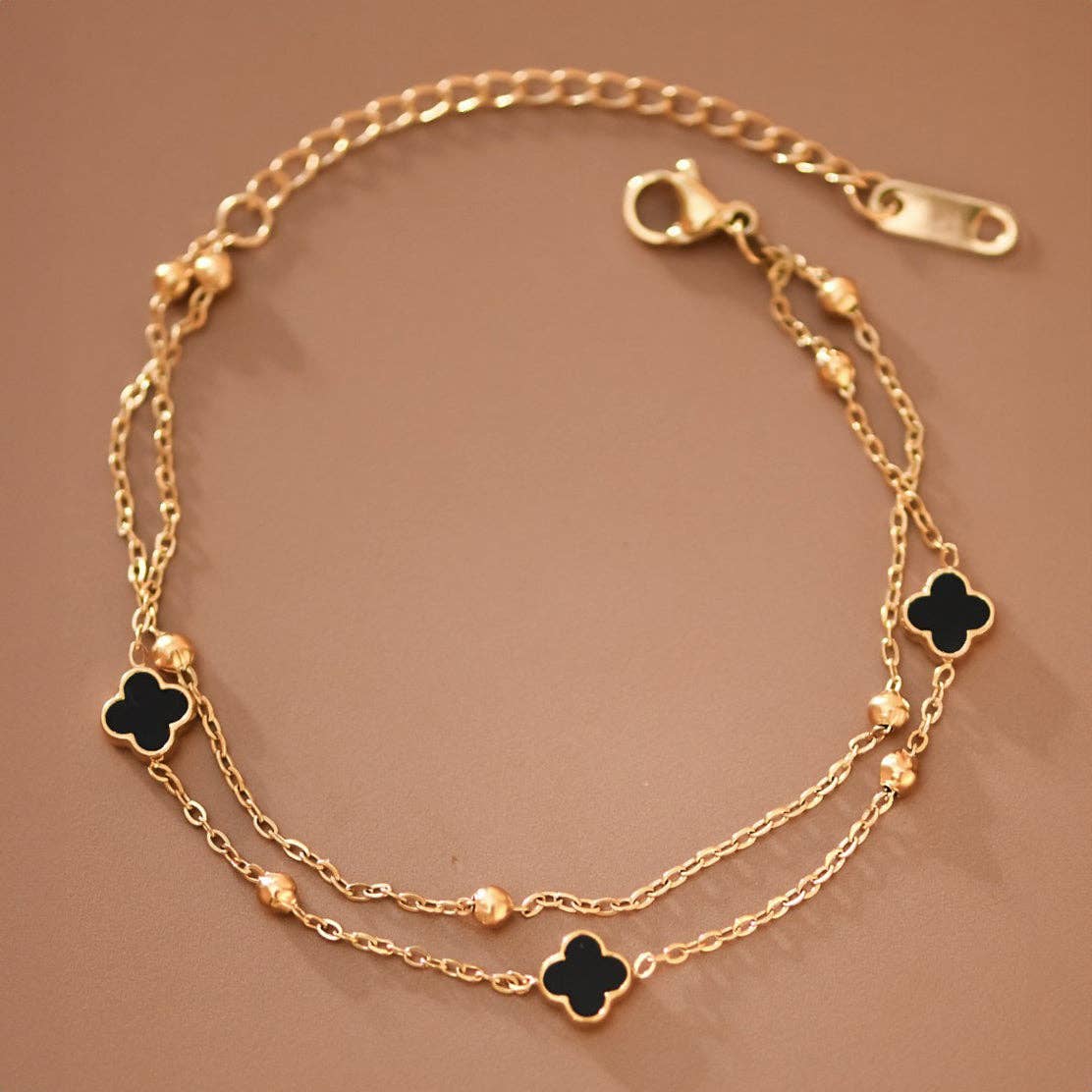 18K Gold PVD Plated Waterproof Stainless Steel Chain Bracelet - 7717