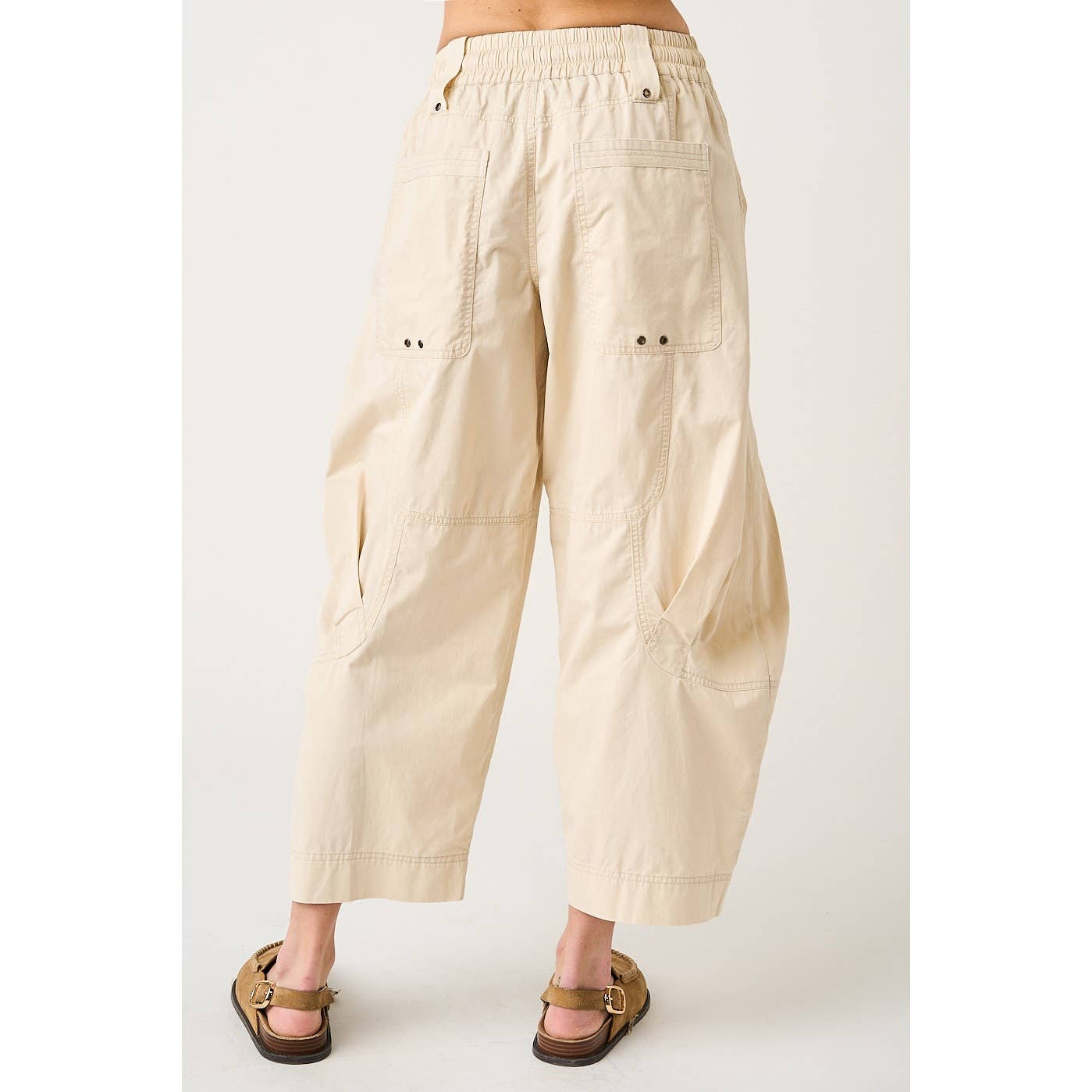 Driftwood Relaxed Cotton Parachute Pants