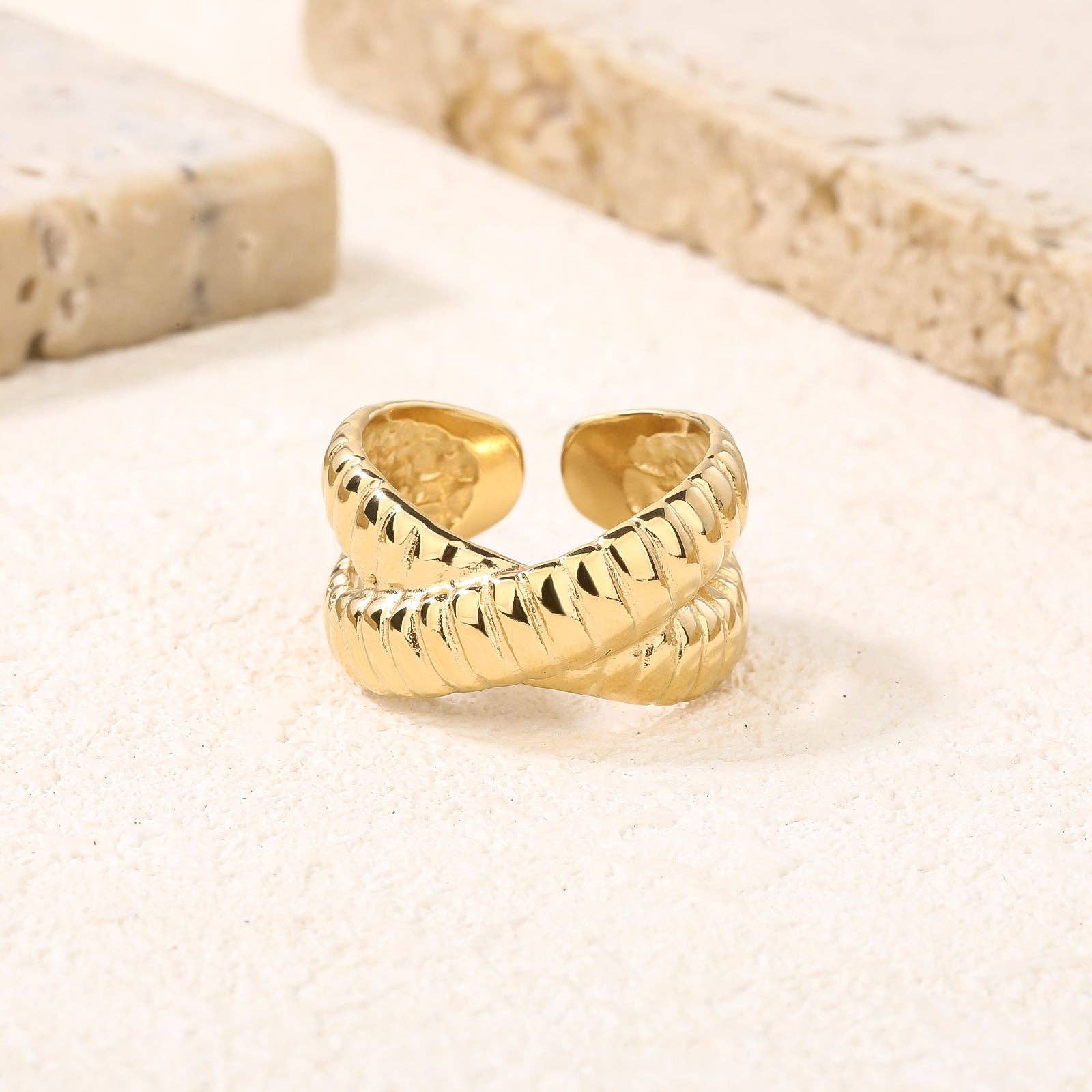 Dome Band Chunky Rings