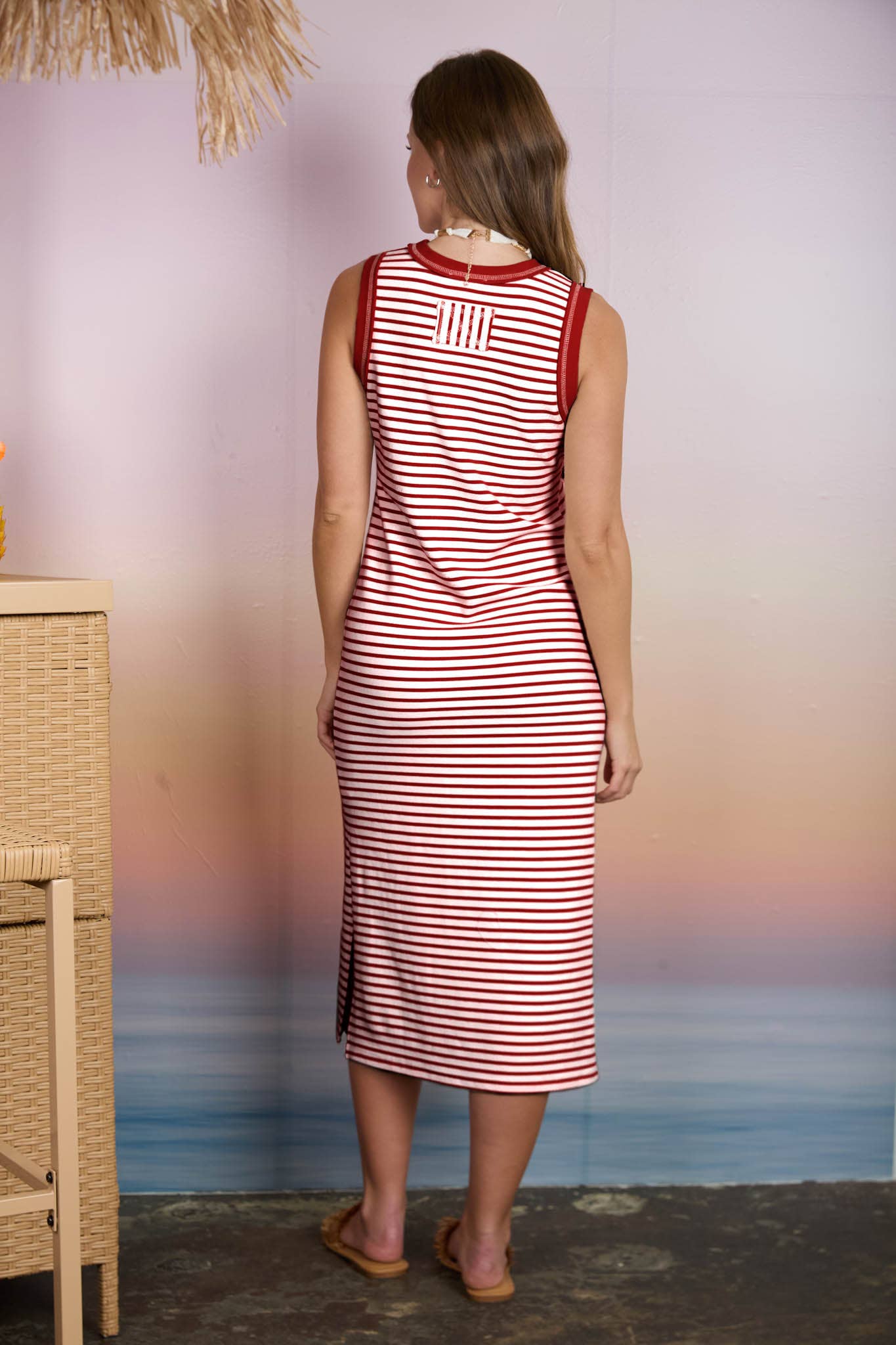 Seaside Sailor Midi Dress
