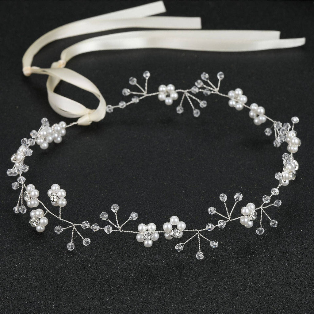 Soft Chain Pearl Headband Bridal Hair Ornament