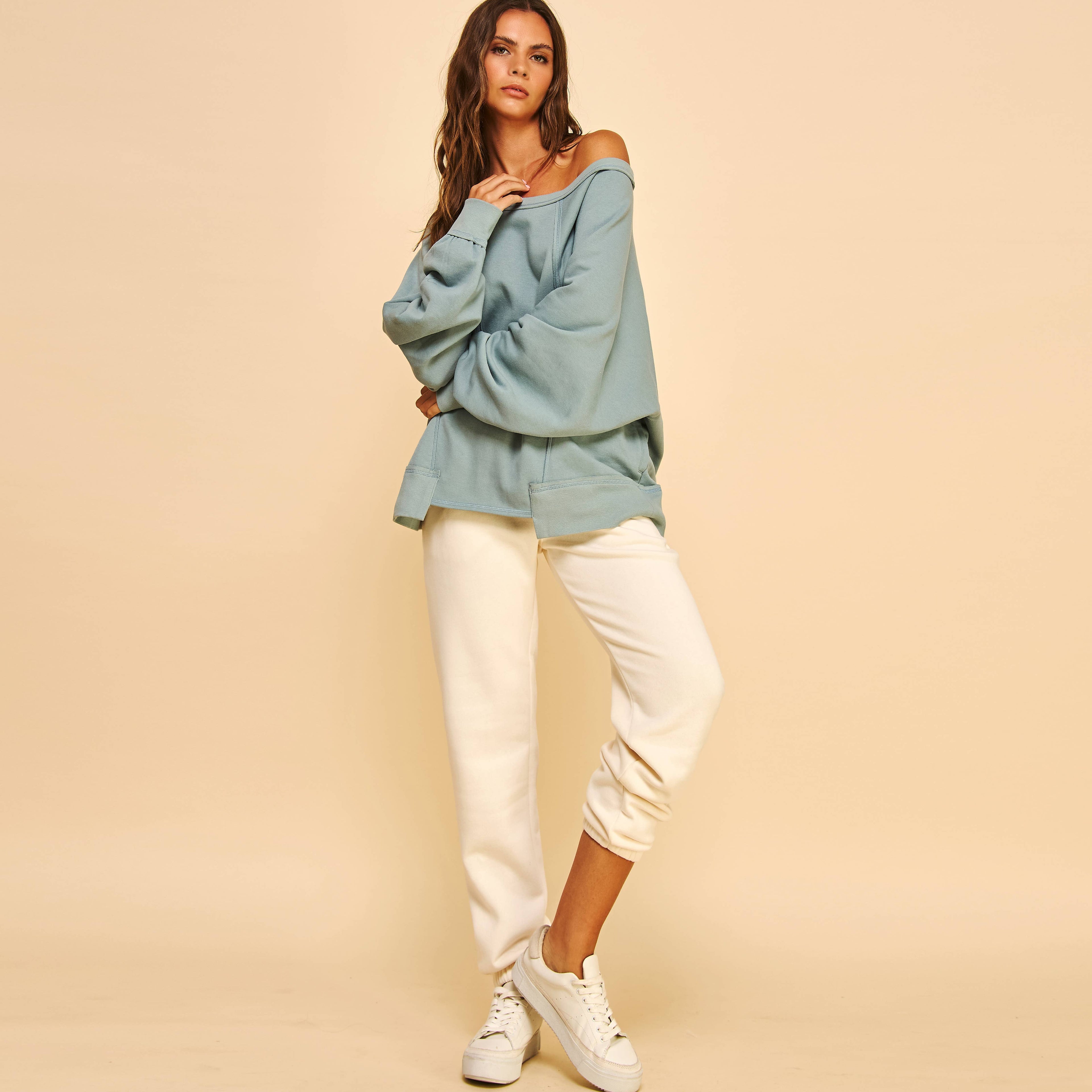 Cotton Camden Sweatshirt Pullover Top