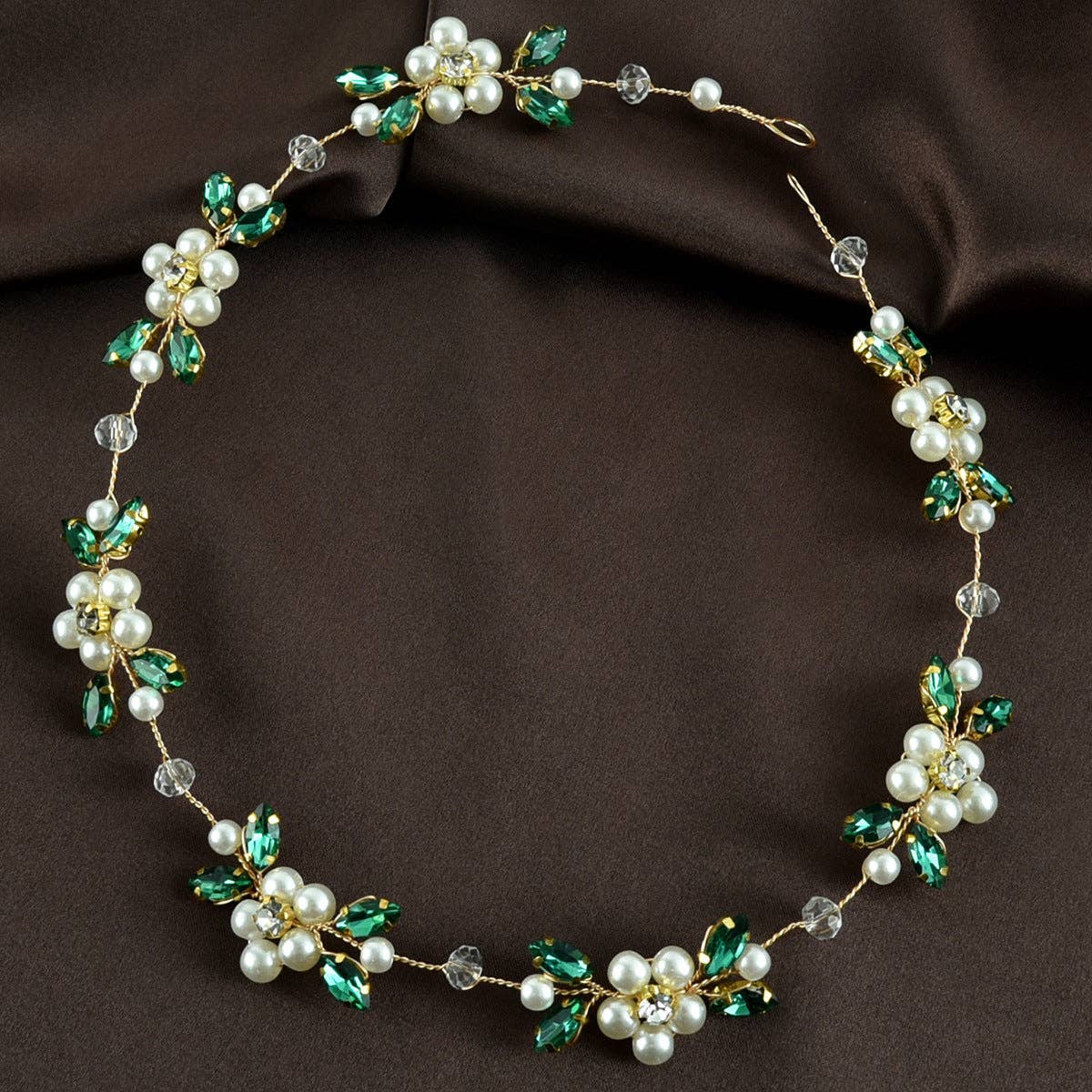 Soft Chain Pearl Headband Bridal Hair Ornament
