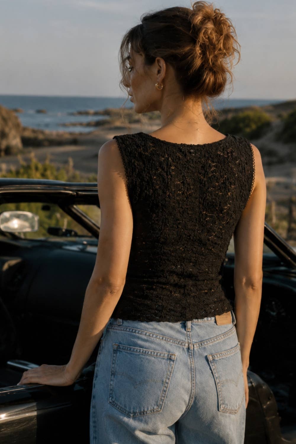 Soft Lace Sleeveless Top