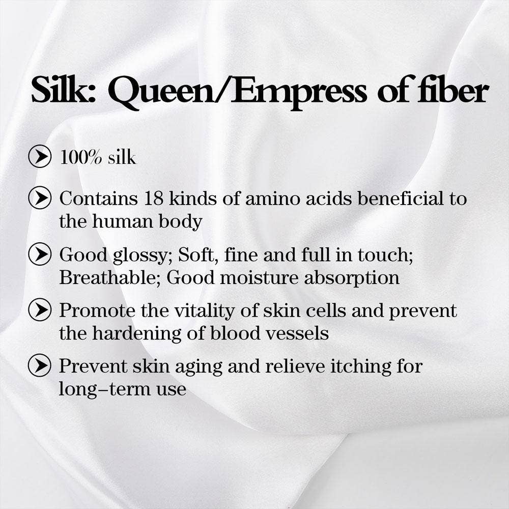 Mulberry Silk Pillowcase with Zippered Closure