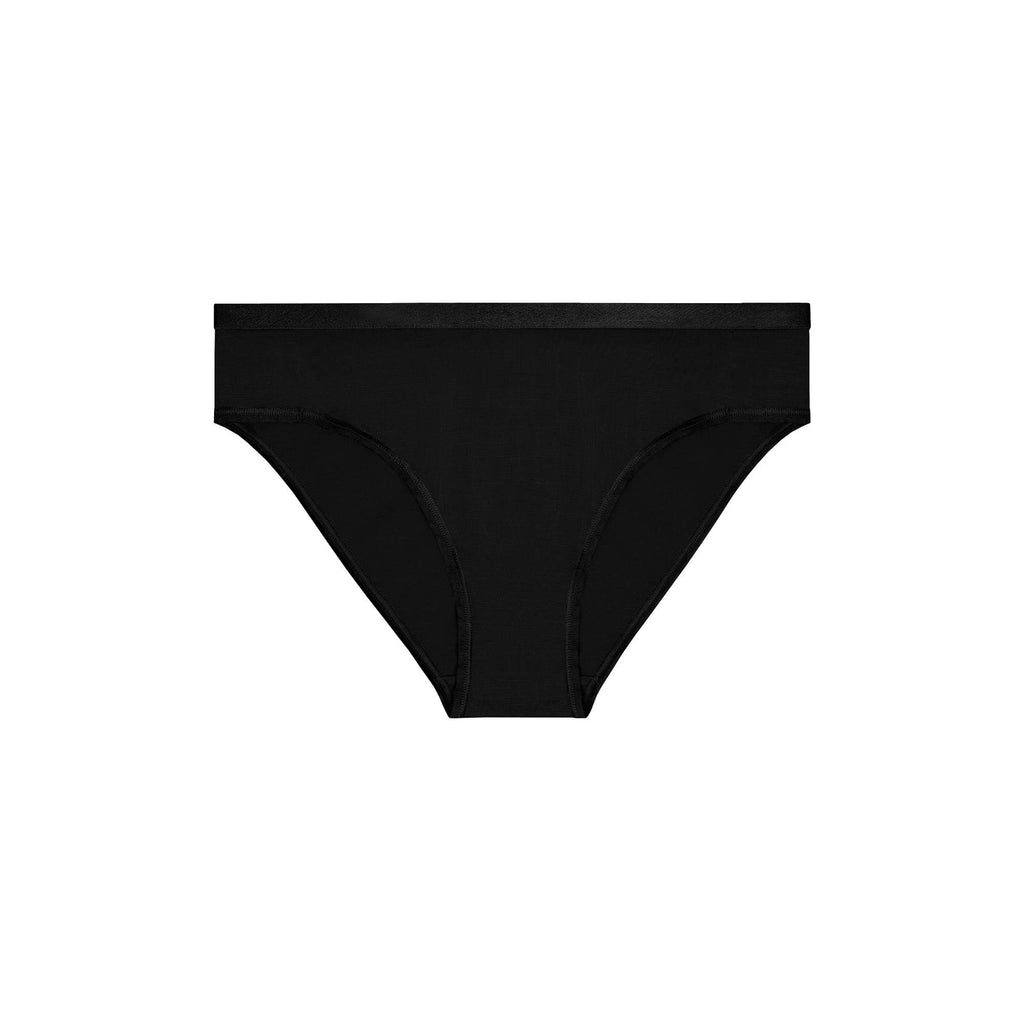 Women's Underwear Merino Wool Black Bikini Briefs