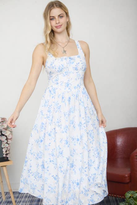 Amalfi Cottage Cotton Midi Dress