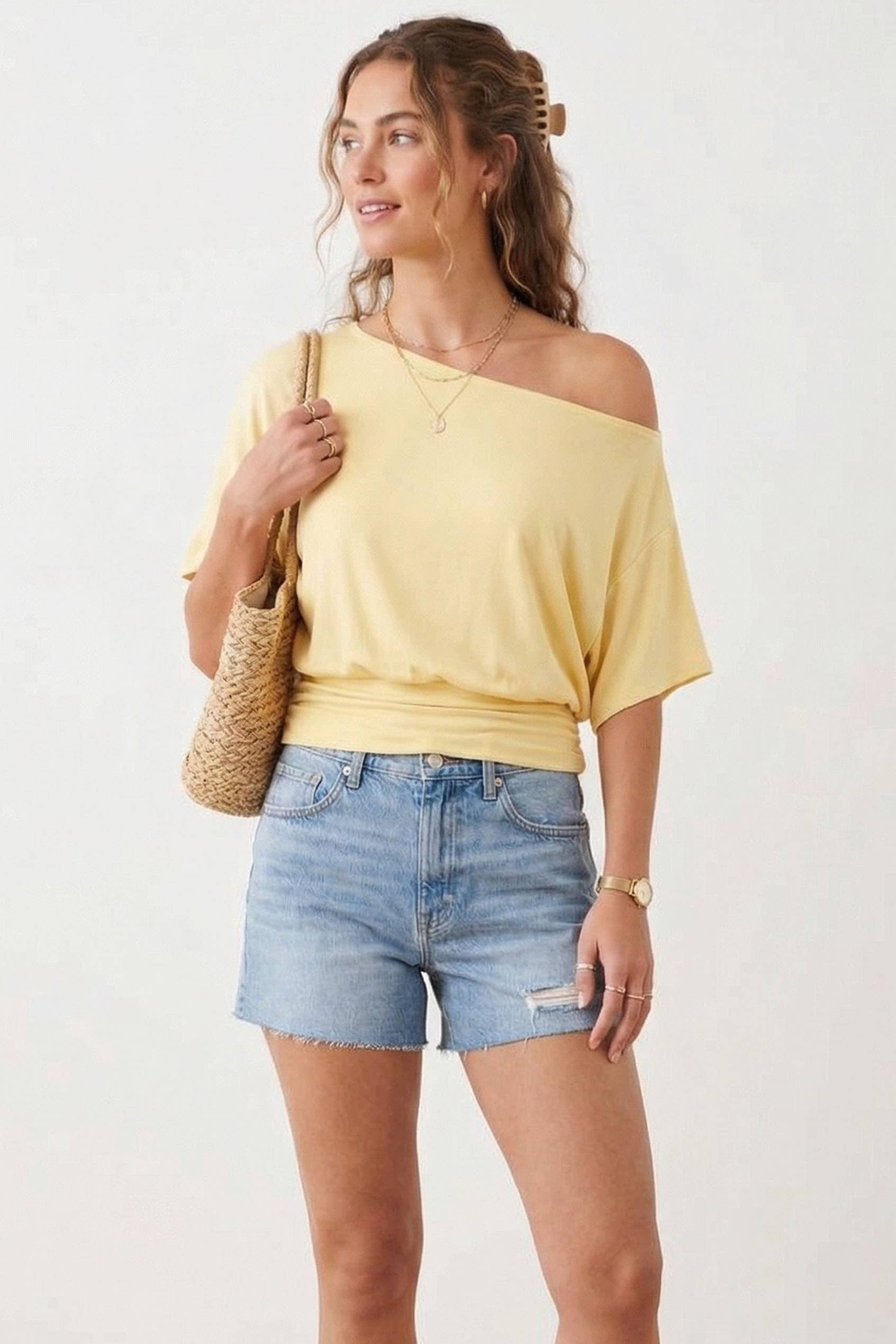 Pacifica Off Shoulder Dolman Top
