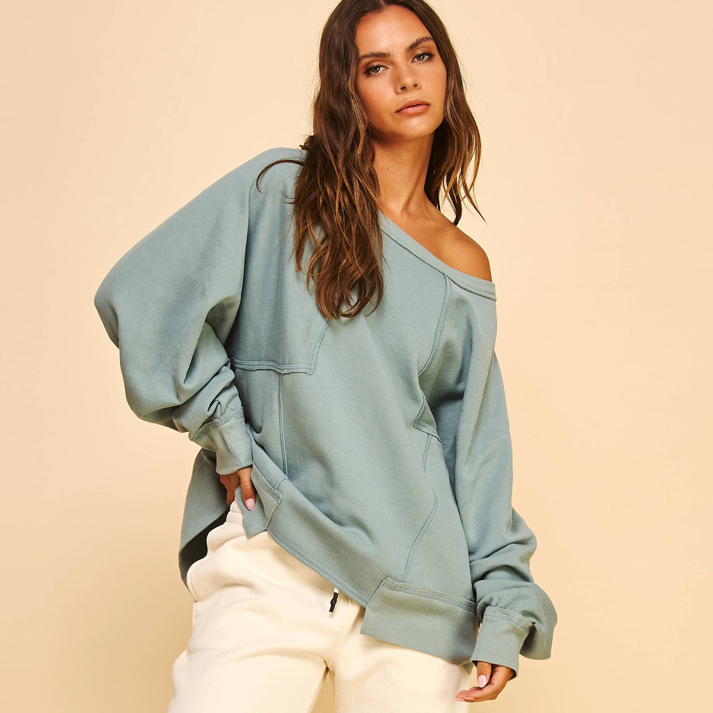 Cotton Camden Sweatshirt Pullover Top