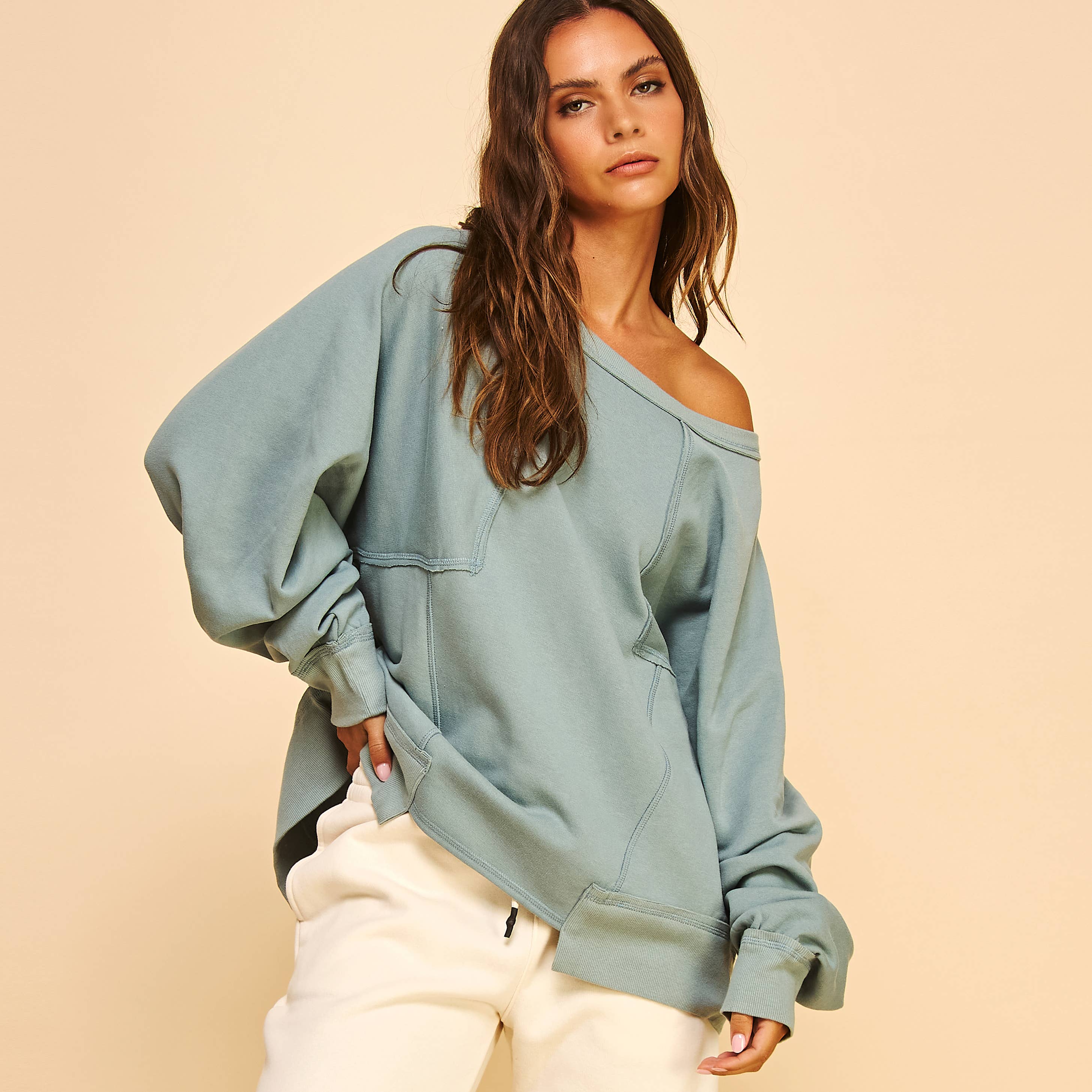 Cotton Camden Sweatshirt Pullover Top