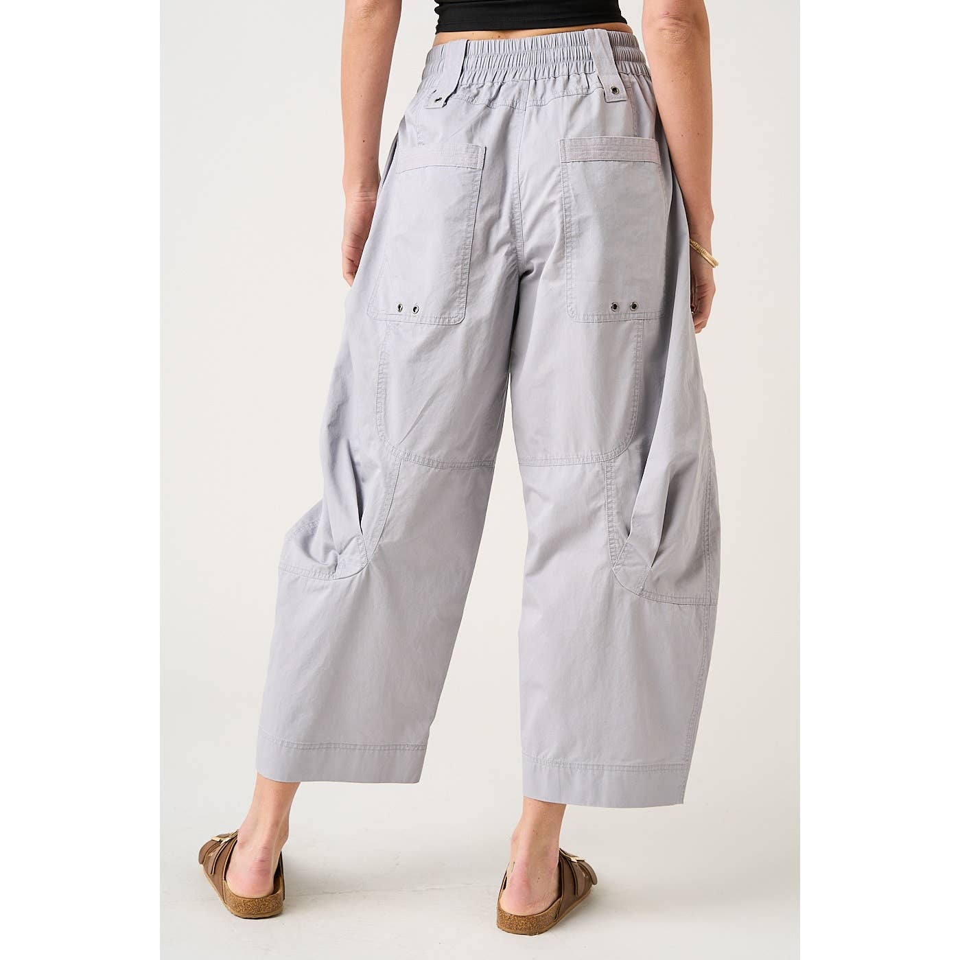Driftwood Relaxed Cotton Parachute Pants