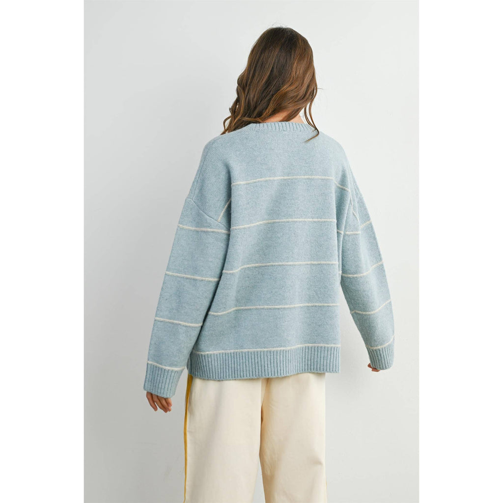 Coastline Side Stripe Wide Leg Track Pant