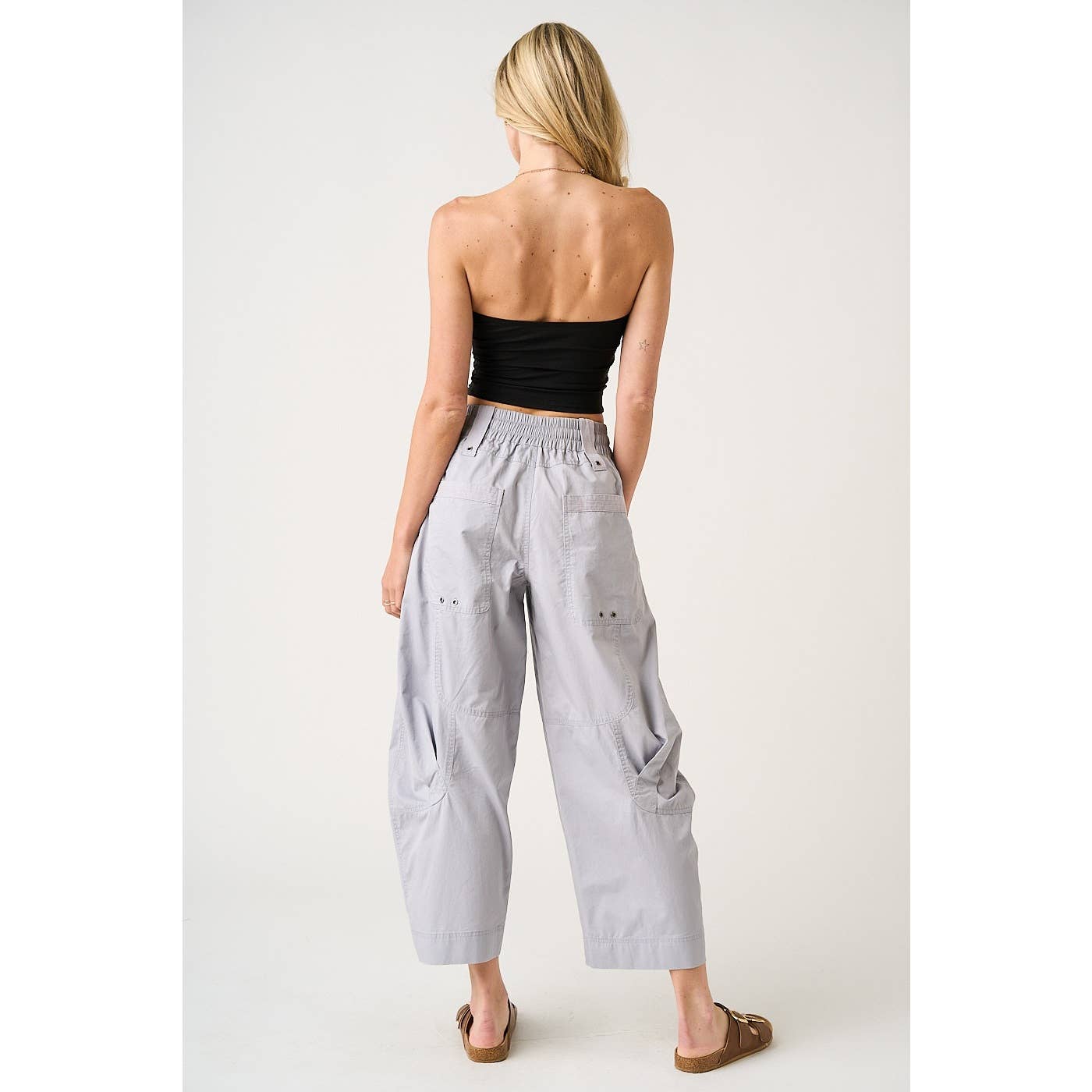 Driftwood Relaxed Cotton Parachute Pants