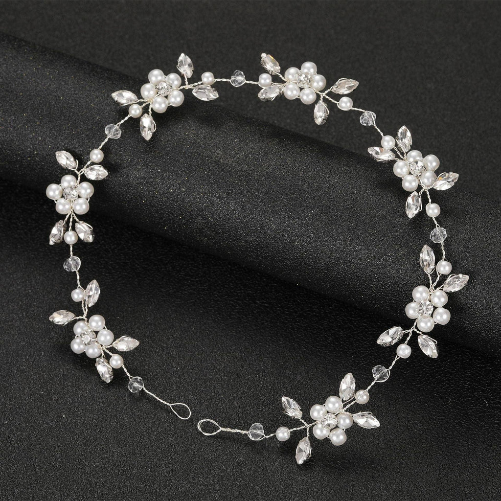 Soft Chain Pearl Headband Bridal Hair Ornament