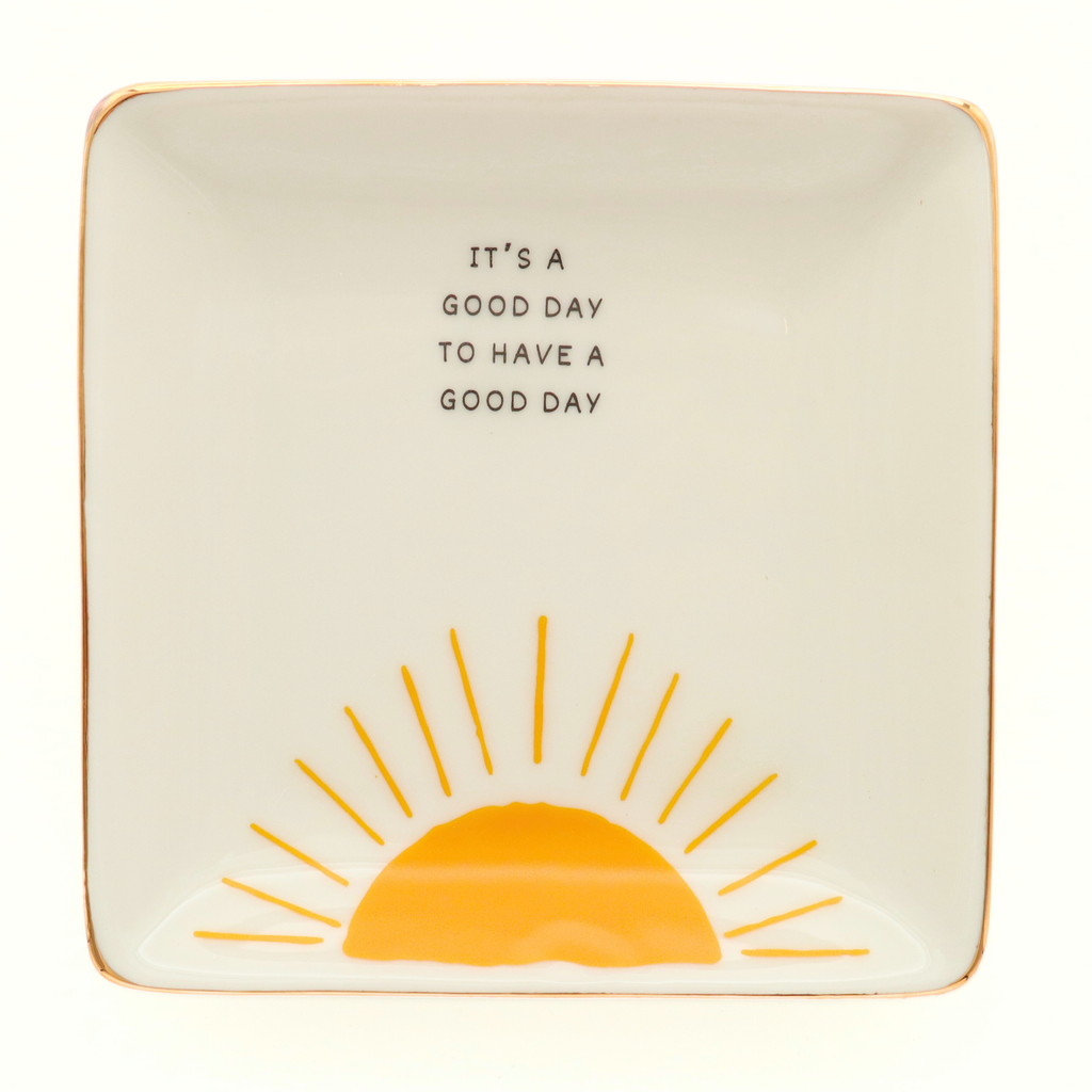 Square Trinket Tray It's A Good Day