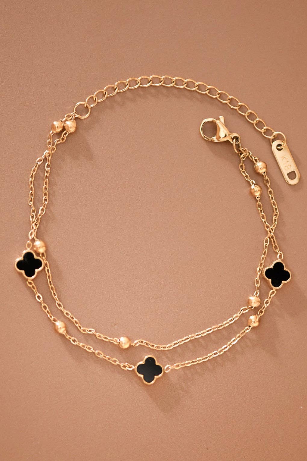 18K Gold PVD Plated Waterproof Stainless Steel Chain Bracelet - 7717