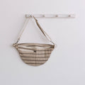 Crossbody bag, Atlas Sling Bag, Striped Jute Pouch