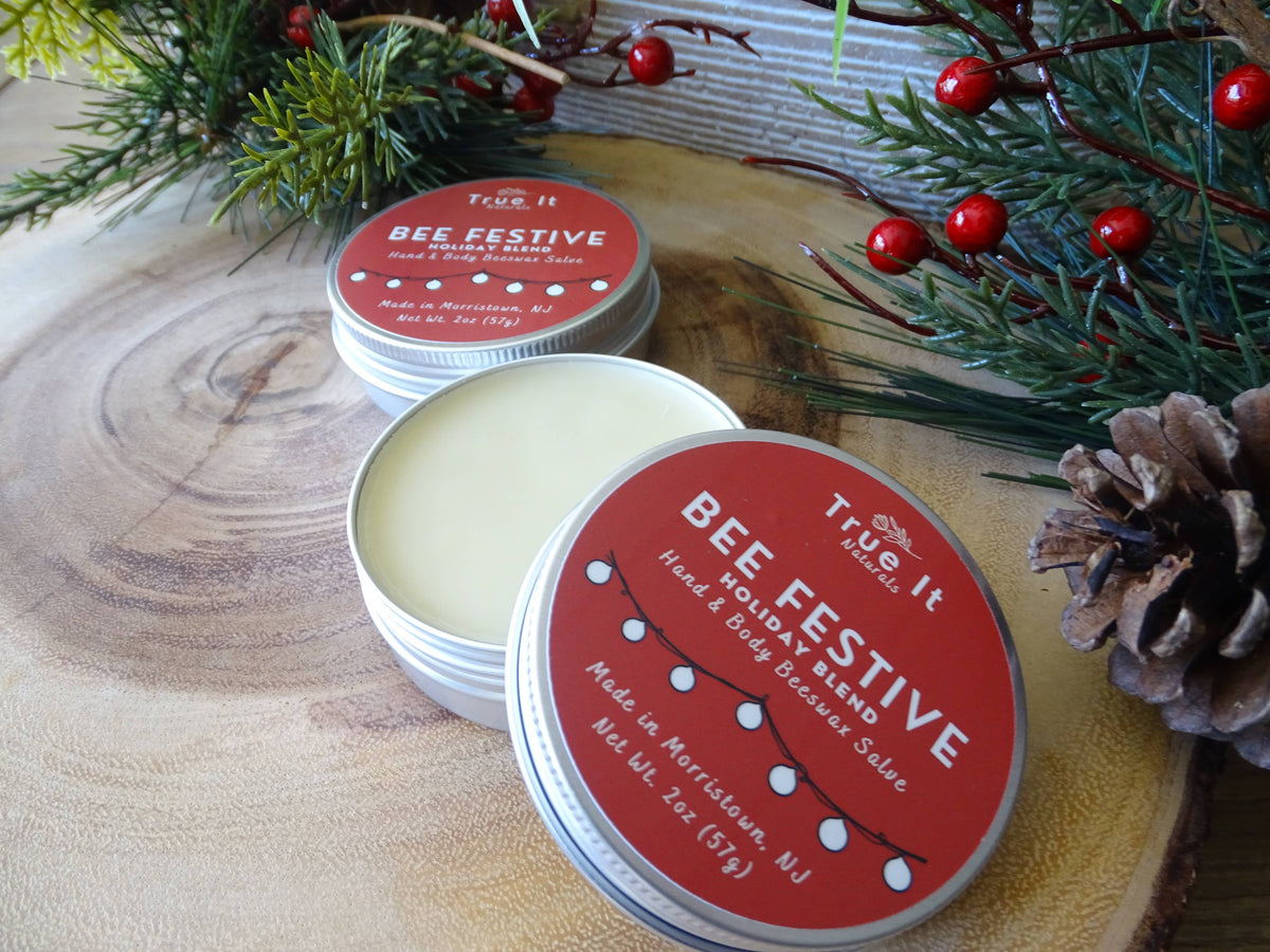 Holiday Beeswax Salve - BEE FESTIVE | Hand & Body Balm