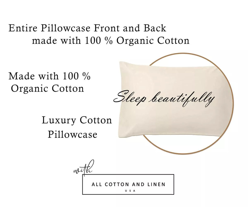 100% Organic Cotton Pillowcase Set, 400 TC